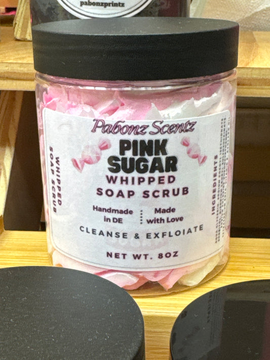 Pink Sugar Whipped Soap Scrub
