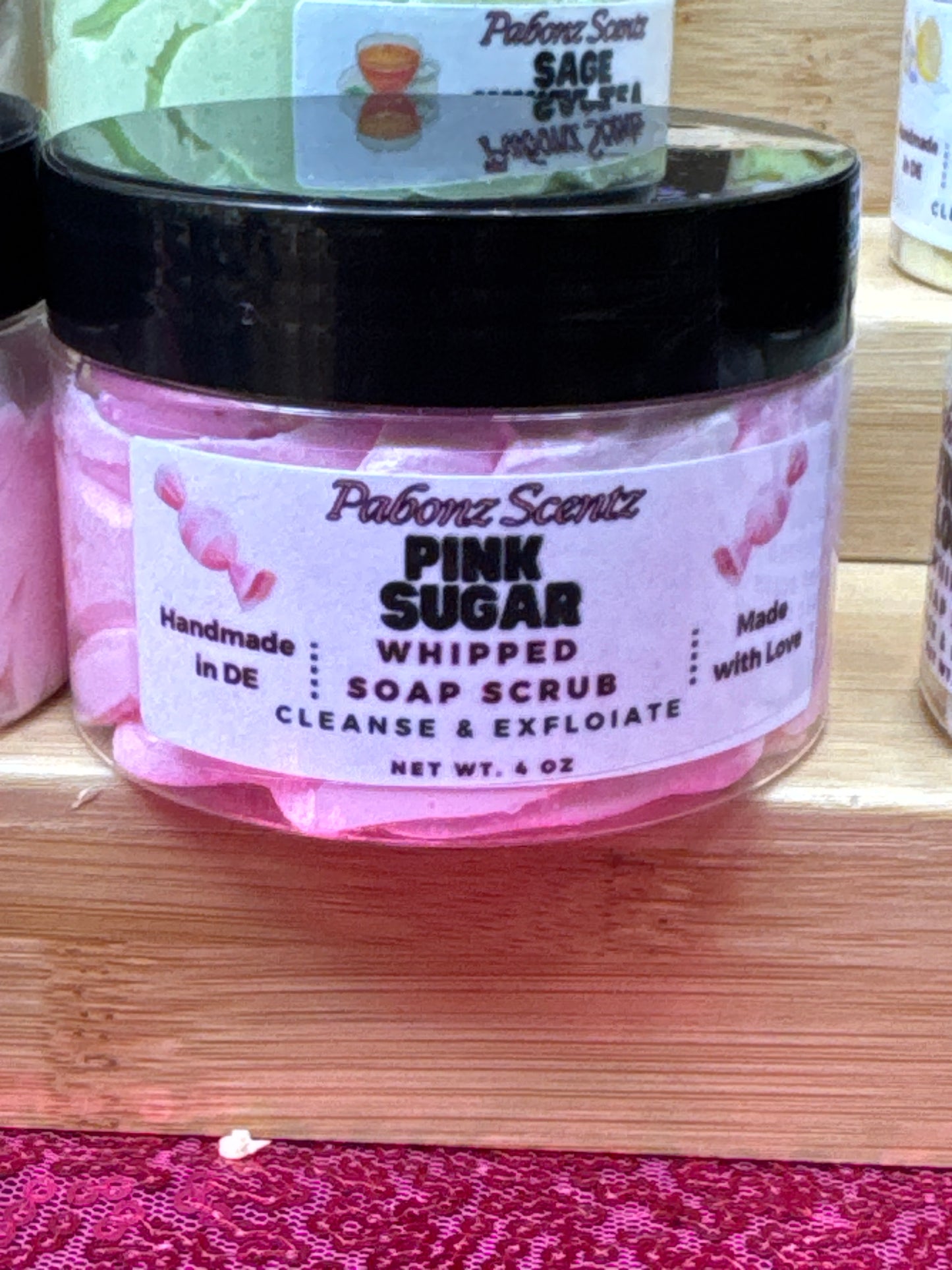 Pink Sugar Whipped Soap Scrub