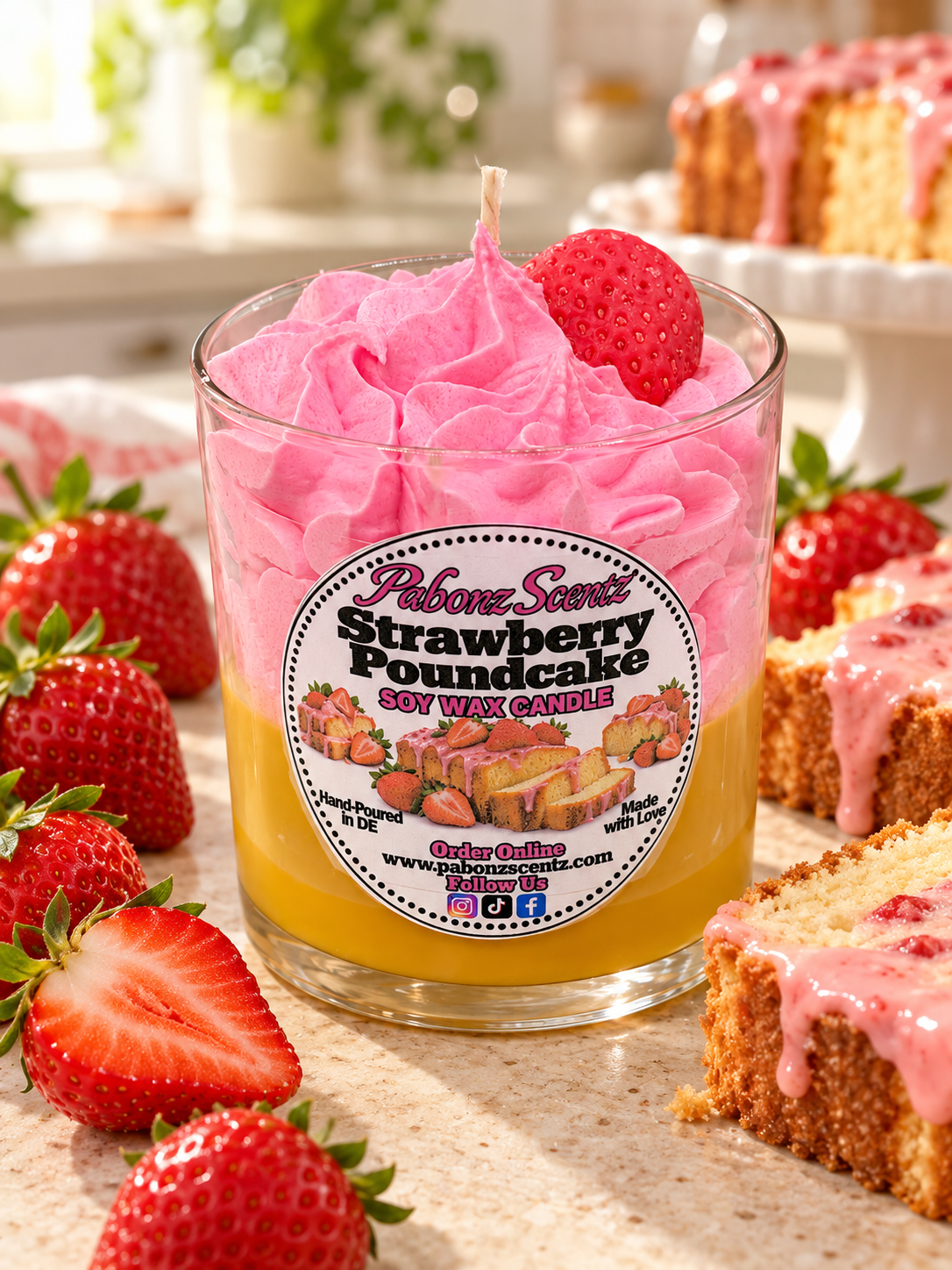 Strawberry Poundcake